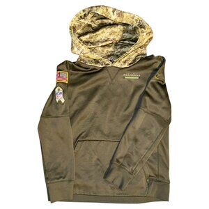 Nike On-Field Dri-Fit Seahawks Salute to Service USA Camo Green Hoodie, Size M